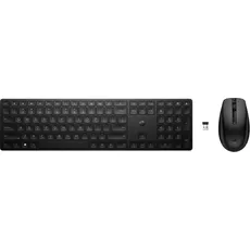 HP 655 Wireless Keyboard and Mouse Combo (DE) (IT, Kabellos), Tastatur, Schwarz