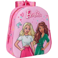 Barbie, Rucksack, Rucksack 3D, Pink