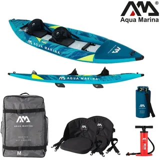 Aqua Marina STEAM 412 Kayak Set 2 Personen aufblasbar Kanu Boot Wildwasser Kajak