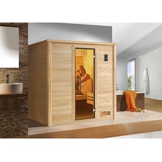 Bild von Sauna »Bergen 2«, BxHxT: 198 x 203,5 x 198 cm - beige