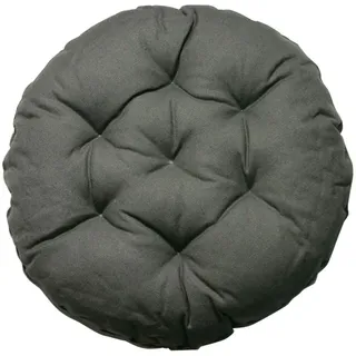 Levoberg Hocker bezug Grau, Sitzkissen rund, Hockerbezug rund Stretch aus Leinen, Memory Foam Kissenbezug, Dicke 7cm, rund Bar Bezug Durchmesser 30cm