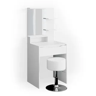 Vicco Schminktisch Ruben Weiß 60 cm mit Hocker, Model 34610 - Weiß