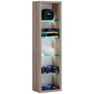 VCM Wandregal 14,4 x 21 x 76,6 cm Braun
