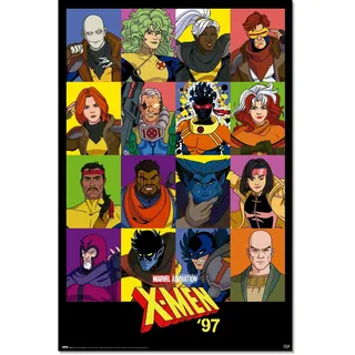 Grupo Erik Poster Marvel X-Man 97 Staffel 2 Kunstdruck - Deko Wohnzimmer oder Deko Schlafzimmer - Deko Zimmer - Größe 61 x 91 - Offizielle Lizenz