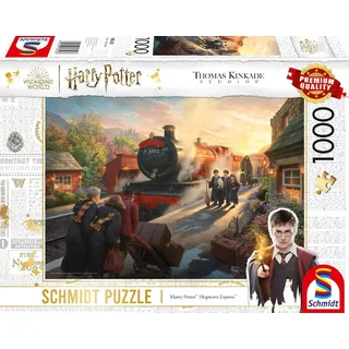 Schmidt Spiele 58428 - Thomas Kinkade, Wizarding World, Harry Potter Hogwarts Express, 1000 Teile