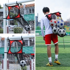 Fußball-Ziel-Netz und Fußballtasche: 3-in-1 Top-Behälter, Zieltor und Ausrüstungstasche, Multi-Sport-Zielnetz, einfach zu befestigen und zu entfernen am Tor für Schießgenauigkeitstraining