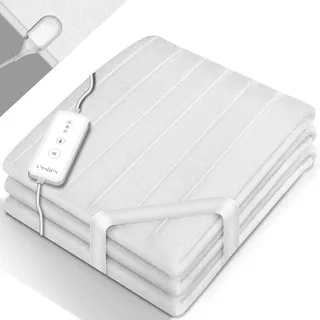 sinnlein® Wärmeunterbett Heizdecke 190x80cm mit Abschaltautomatik & Timer | Elektrische Wärmedecke waschbar bis 40°C | Heizunterlage Bett Heizmatte inkl. Digitalanzeige & 3 Temperaturstufen