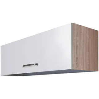 FlexWell Küchenoberschrank , Weiß Hochglanz, Sonoma Eiche , Metall , 100x32x32 cm , Made in Germany , Zusatzausstattung erhältlich, hängend , Küchen, Küchenmöbel, Küchenschränke, Küchenoberschränke