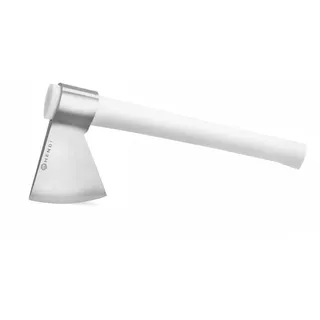 HENDI Hackbeil, für die professionelle Fleischverarbeitung, splitterfreier Griff, extra scharf, Hackbeil, Küchenbeil, Knochenbeil, Hackmesser, Fleischaxt, (L)250mm, Edelstahl, Polyethylen
