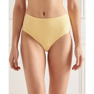 Superdry High Waist Slip Bikini-höschen - Pigment Yellow - XS