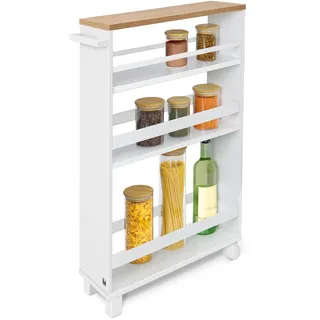 bomoe Nischenregal 15cm breit Hylla, 79x50cm, Weiß , Eiche - Naturbelassen
