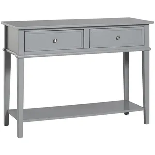 Mid.you Konsolentisch , Grau , Holzwerkstoff , 2 Schubladen , rechteckig , eckig , 40x76x104 cm , Wohnzimmer, Wohnzimmertische, Konsolentische