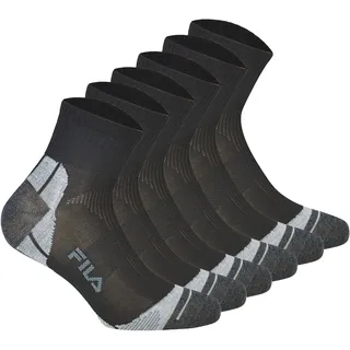 Fila Quarter Multisport Socken 6er Pack Schwarz 39-42