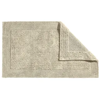 Erwin Müller Badematte, Badteppich Uni Serie Stuttgart beige Größe 70x120 cm - extra dick, hohe Saugfähigkeit, 100% Baumwolle
