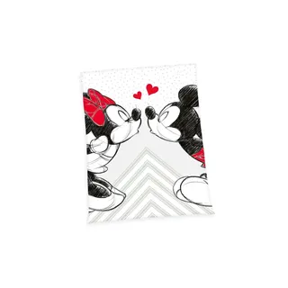 Herding Mickey & Minnie Kuscheldecke 150 x 200 cm Grau/Mehrfarbig