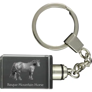 Baskisches Bergpferd - Wanduhr mit Pferd, Uhr mit Druck für das Regal, personalisierte Hausdekoration der Marke Art-Dog