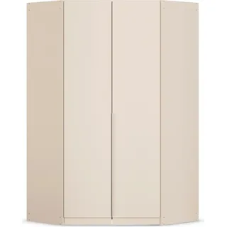 otto home »Kleiderschrank Schrank Ankleidezimmer Schlafzimmer Garderobe AGORDO« beige (beige (champagner)), B:117cm H:210cm T:117cm, Holzwerkstoff, Schränke, Eckkleiderschrank, voll ausgestattet mit großzügigem Stauraum, 2 Höhen MADE in GERMANY,