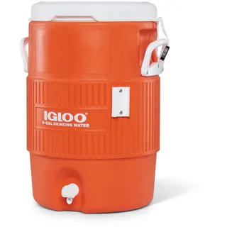Igloo - 5 Gallon Seat Top - Getränkespender, Getränkebehälter mit Zapfhahn - 19 Liter, Orange