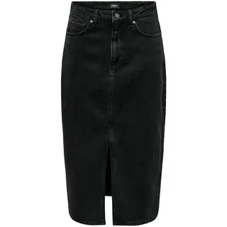 Only Bianca Midi Jeansrock - Washed Black - L