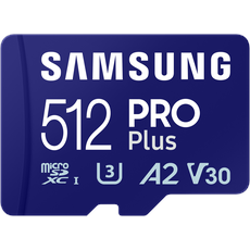 Bild PRO Plus R180/W130 microSDXC 512GB Kit, UHS-I U3, A2, Class 10 (MB-MD512SA/EU)