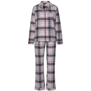 H.I.S. H.I.S, Pyjama Set, 2 tlg. aus Flanell, mit Allover-Karomuster, bunt