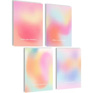 Aura Poster Set Aura Bilder Trust the Universe Aesthetic Style Preppy Room Decor Y2K Poster Ästhetik Yoga Gesetz der Anziehung Manifestation Set