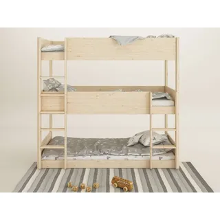 OTTO home Etagenbett TIPO BESTSELLER 90 x 200 cm Kiefer massiv natur beige