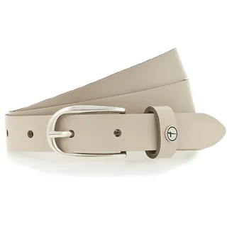 Ledergürtel TAMARIS, Damen, Gr. 11,5, beige (creme), Rindsleder, unifarben, Gürtel Ledergürtel, weiches Rindleder mit leichter Narbung, schmal, Topseller