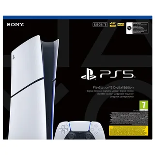 Sony PlayStation 5 Slim Digital Edition 825 GB Schwarz/Weiß + 2 Controller