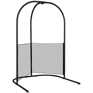 La Siesta Hängemattengestell , Schwarz , Metall , 151x221x155 cm , Gartenmöbel, Gartenschaukeln, Hängematten