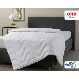 OTTO home Microfaserbettdecke "Mailo Bettdecke 135x200 cm, 155x220 cm" leicht Füllung Polyester 1 Stk. tlg. Sommer, Winter, Decke, kuschelweicher Microfaser-Feinbatist Bezug, weiß