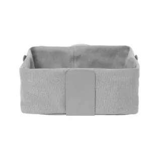 Blomus DESA Brotkorb L, stylischer Brötchengeber aus Baumwolle, Farbe: sharkskin