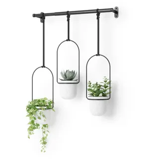 Umbra Blumentopf 63,5 x 15,2 x 106,7 cm Schwarz/Weiß