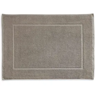 kela Badematte 60 x 100 x 2 cm LADESSA, Badezimmerteppich grau, waschbar, 100% Baumwolle, flauschiger Badvorleger silbergrau
