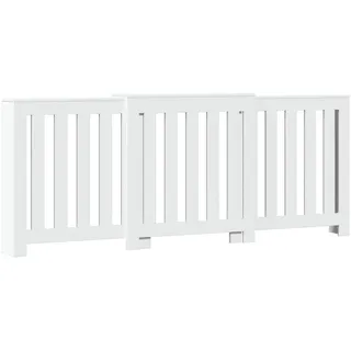 vidaXL Heizkörperverkleidung Weiß 205x21,5x83,5 cm Holzwerkstoff