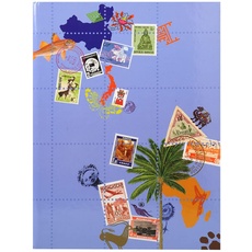 Bild 25634E Premium Briefmarken-Sammel-Album Globe Trotter mit 16 Seiten Einsteckbuch für Ihr Hobby Briefmarkenalbum 1 Stück Zufallsfarbe