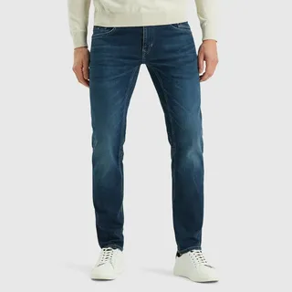 Straight-Jeans PME LEGEND "Commander 3.0 PTR180", Herren, Gr. 46, Länge 34, true blau mid, Denim/Jeans, Obermaterial: 80% Baumwolle, 15% Lyocell, 3% Elasthan, 2% sonstige Fasern, Jeans Straight-Jeans