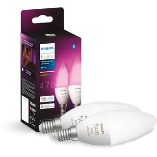 Hue White & Color Ambiance E14 470 lm 5,3 W Doppelpack