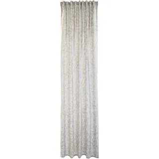 Homing Vorhang HOMING "Tano" Gr. 1, grau, B:140cm H:245cm, Ausbrenner, Polyester, Gardinen, blickdicht, Floral, Blumen, grau, Wohnzimmer, Schlafzimmer