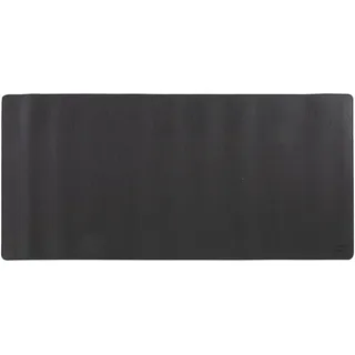 Idena 11381 - Schreibtischunterlage aus PU-Leder, 80 x 40 cm, rutschfeste Unterlage in Schwarz-Grau, beidseitig nutzbar und abwischbar