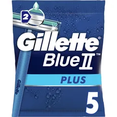 Gillette, Nassrasierer, Einweg Rasierer Blue II Plus 5er