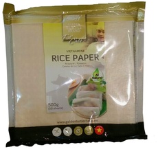 Reispapier für Frühlingsrollen eckig 50 Blatt 500g orientalische Speisen rice paper spring rolls quadratisch 19cm x 19cm