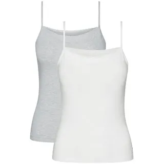 Tommy Hilfiger Premium Essentials With Lace Ärmelloses Baselayer 2 Einheiten White / Grey Heather XS