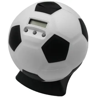 Tiardey Digitale Spardose, Fußball-Sparschwein, Spardose mit automatischer LCD-Anzeige, großes Zähl-Geldglas, Münzzähler