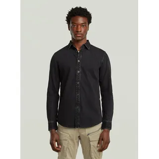 G-Star Slim Fit Langarmhemd Schwarz M