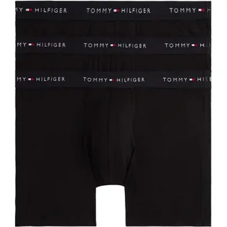 Tommy Hilfiger Herren 3er Pack Boxershorts Briefs aus Baumwolle, Schwarz (Blk/Blk/Blk), XXL