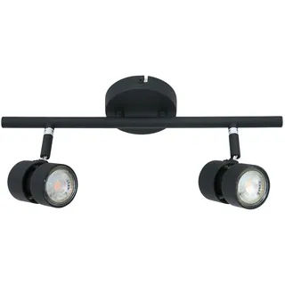 Licht-Erlebnisse Deckenstrahler Metall Schwarz GU10 Verstellbar 38 cm