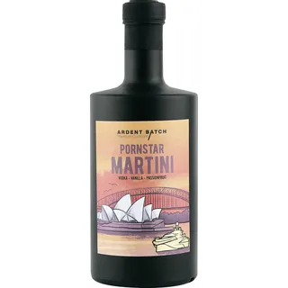 ARDENT BATCH Cocktails - No. 7 The Pornstar Martini 18.3% vol (1 x 0.5 l) | Vodka-Vanilla-Passionfruit – trinkfertiger Cocktail