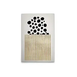 A.S. Création Leinwandbild Popcorn Schwarz Gold - Wandbild in Creme, Gold - 40 x 60 cm - DD131810