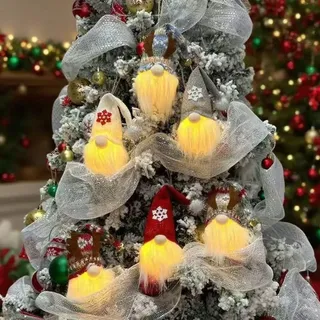 PASLFC 6 Stück Weihnachtswichtel Beleuchtet, Weihnachtswichtel Figuren, Wichtel Figuren Groß, Weihnachtsdeko Wichtel, Weihnachtsdeko Innen,Weihnachtsgeschen